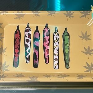 Yellow Rolling Tray | The Nail Plug @thenailplugmi